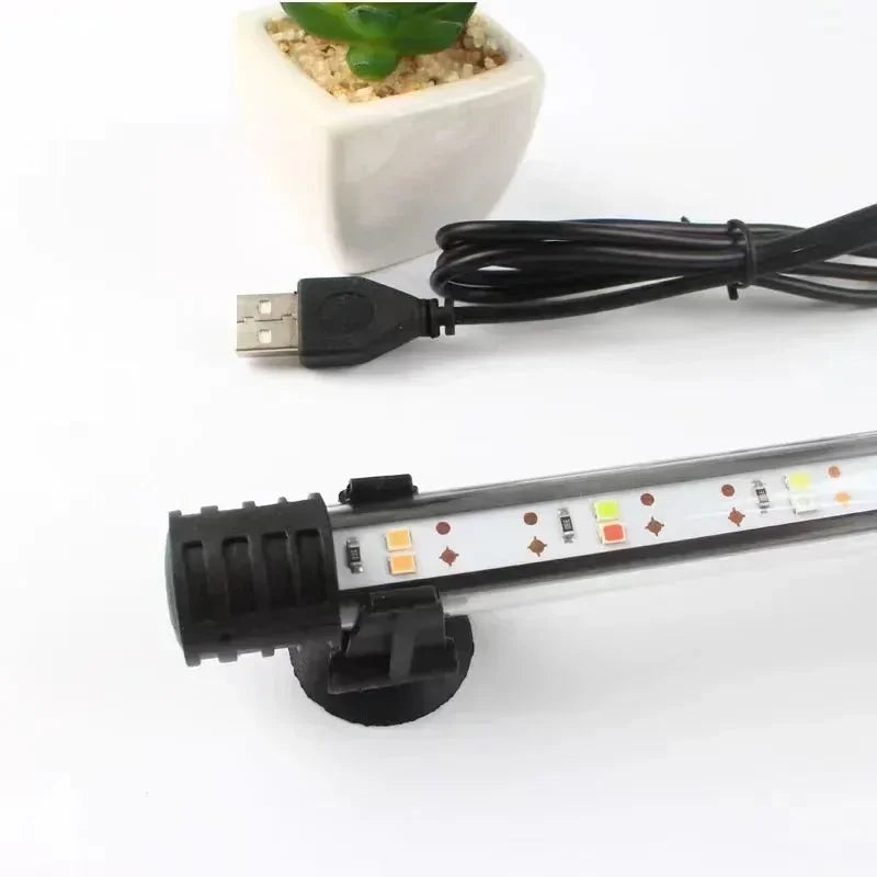 Multi-Color 17-47Cm Aquarium LED Lighting Submersible Mood Lamp USB Waterproof Fish Tank Decorative Plant Grow Light Accessories