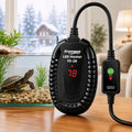 Adjustable Turtle Tank Heater: Precise Temperature Control 64-95℉ | Deviation of Less 1.8F - Keep 1-10 Gallon 1.5" Shallow Water Turtle Tank Steady & Safe - External Controller Easy to Adjust